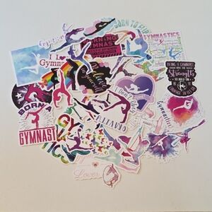 Gymnastics Sticker Set Vinyl Waterproof - 36 Stickers